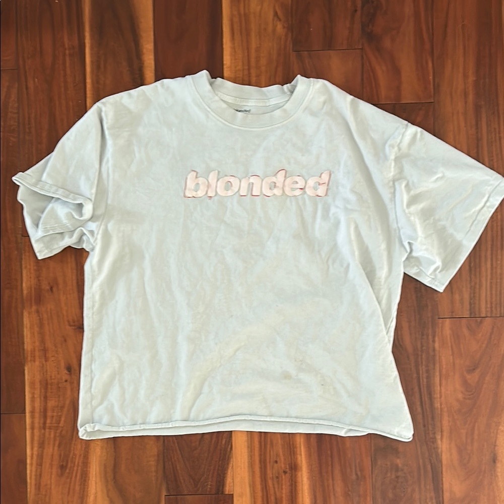 Blonded cropped oversized T-Shirt